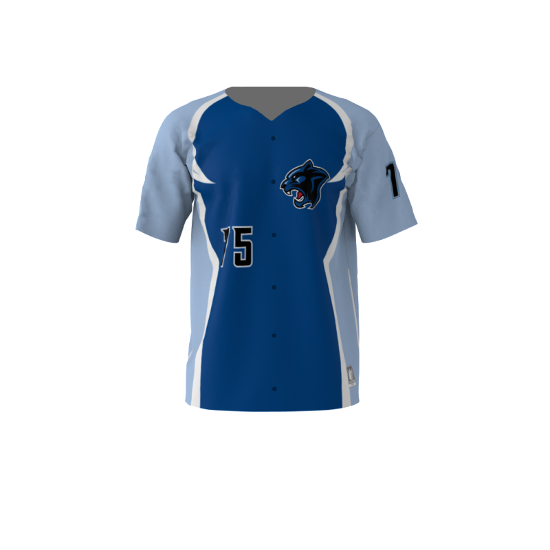 Panthers Blue Baseball Jersey Sublimation Kings