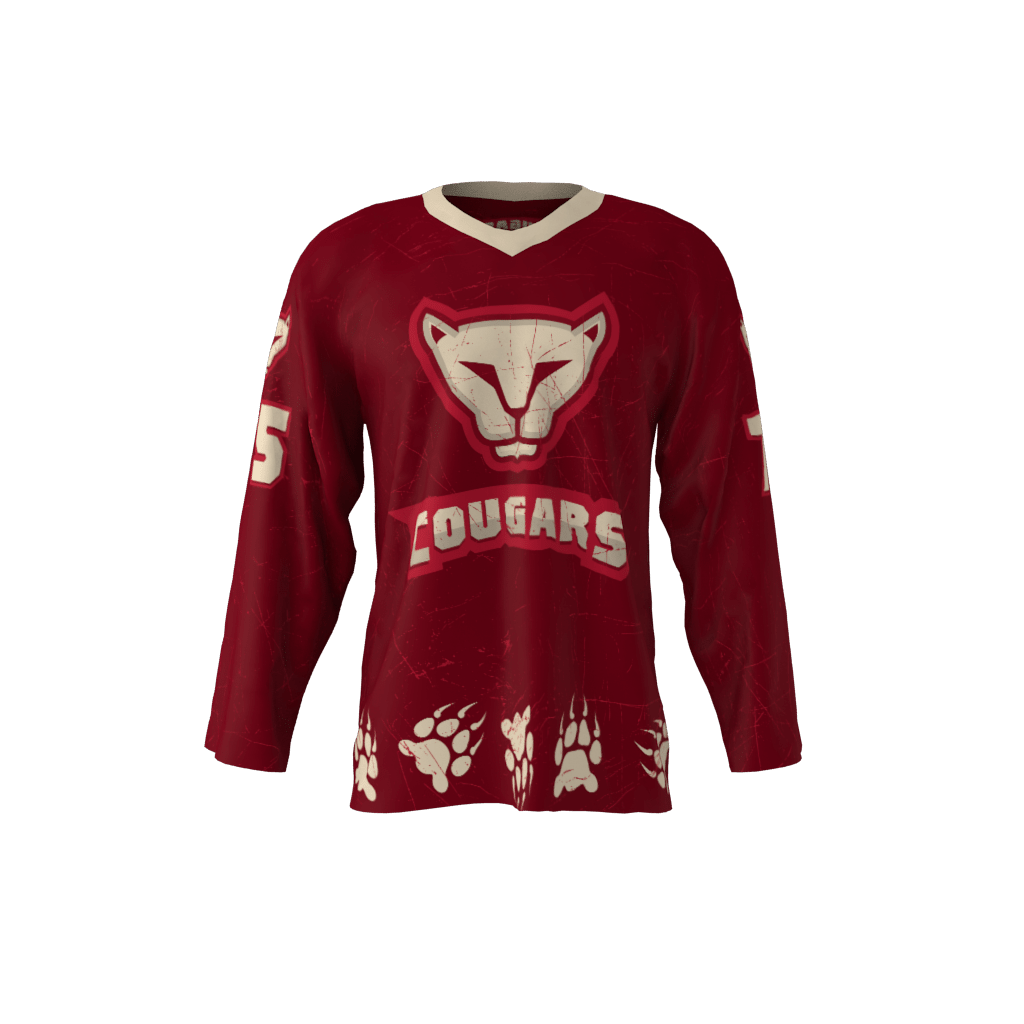 Details about   Custom Hockey Jerseys with the Cougar Hunters Twill Logo $59 