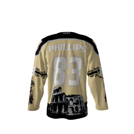Rome Vegas Gold Hockey Jersey Back