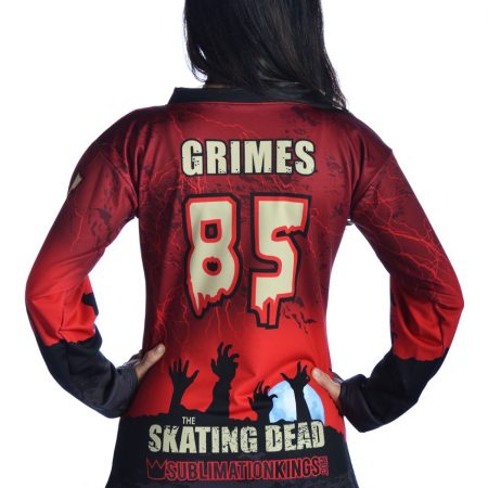 Skating Dead Female Cut Jersey Back