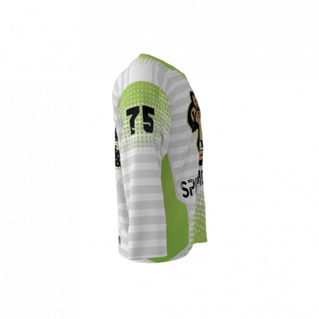 Spider Monkeys White Custom Dye Sublimated Hockey Jersey