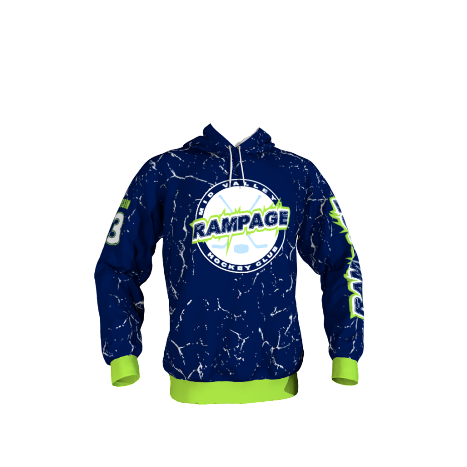 Rampage Custom Sublimated Ice Hockey Hoodie