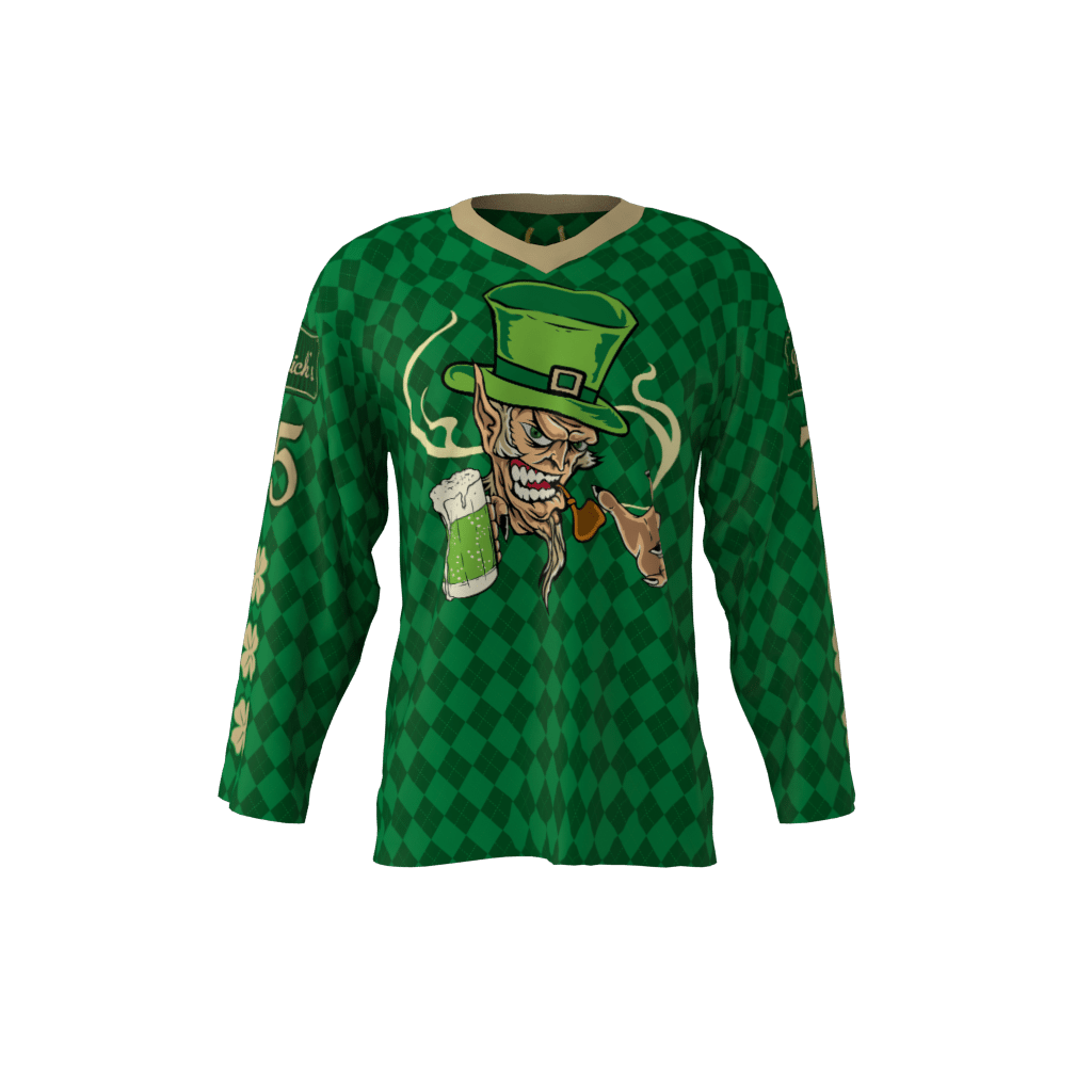 Personalized Patrick'S Day St Pats 3D Hockey Jersey #180322Xh