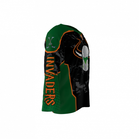 Invaders Black Custom Hockey Jersey