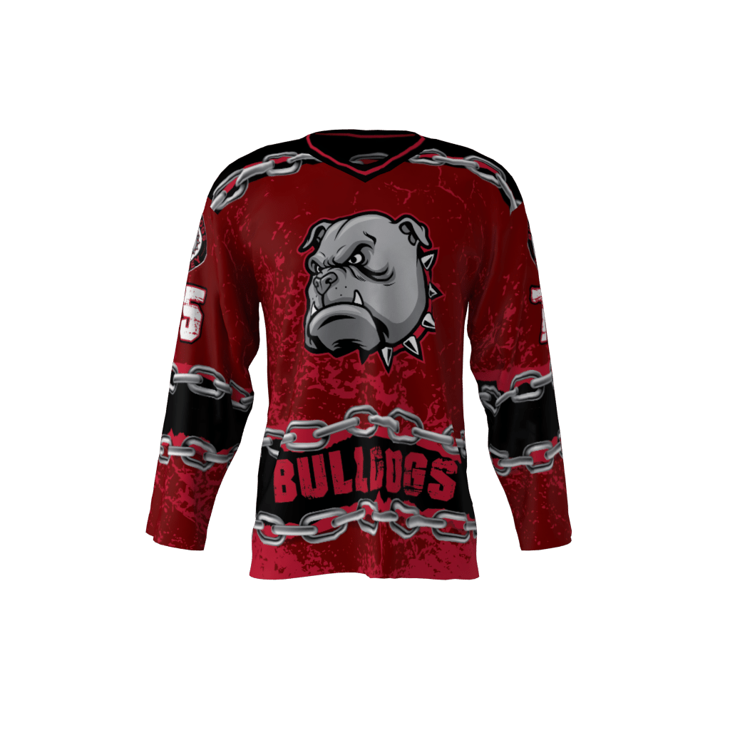 Bulldogs Red Jersey – Sublimation Kings
