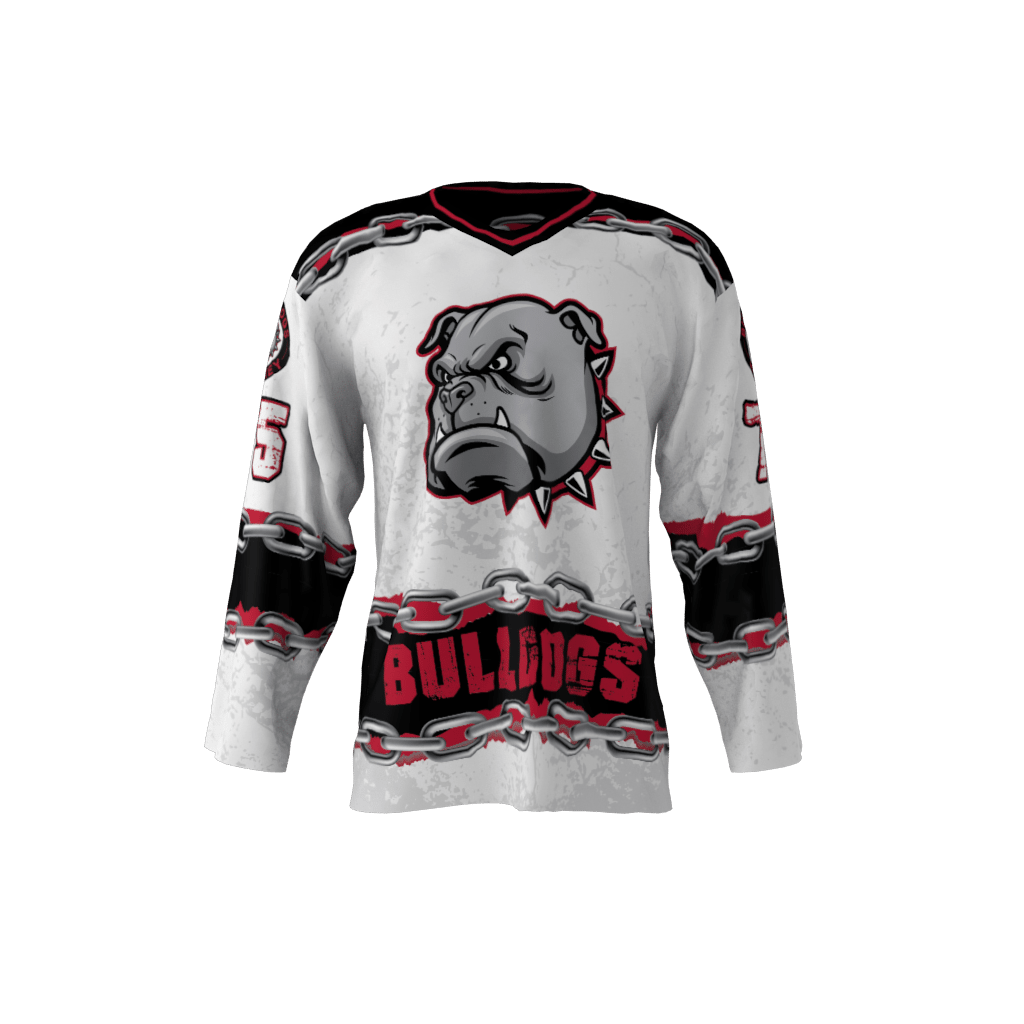 Bulldogs White Jersey – Sublimation Kings