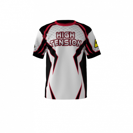 Custom Sublimated High Tension White Softball Jersey Left