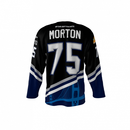 Rippers Black Custom Hockey Jersey