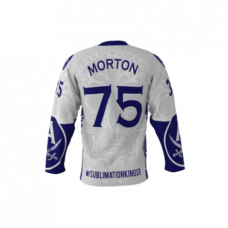 Armada White Custom Dye Sublimated Hockey Jersey