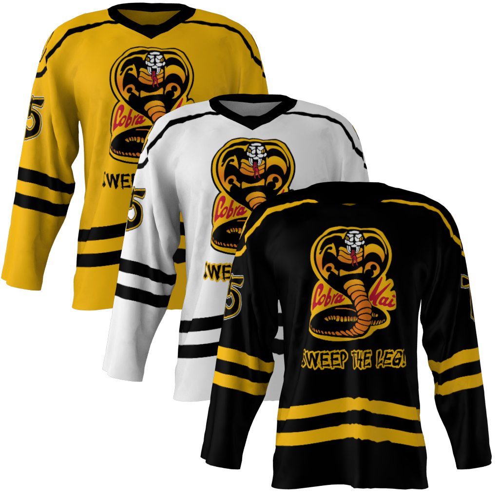 Cobra Kai Gold Hockey Jersey