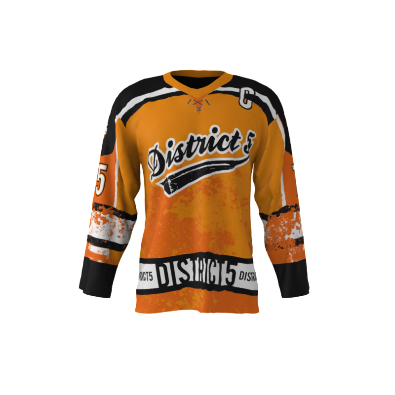 District 5 Orange Jersey | Sublimation Kings