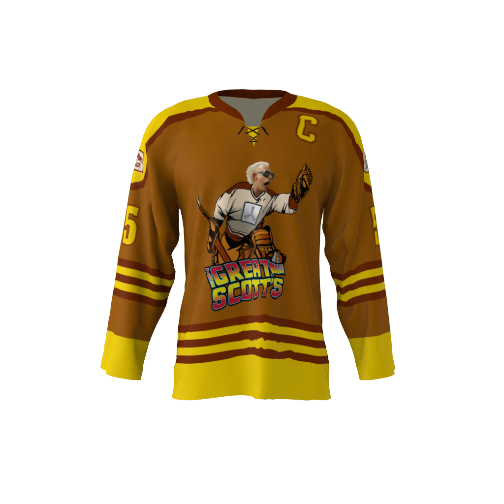 brown hockey jersey