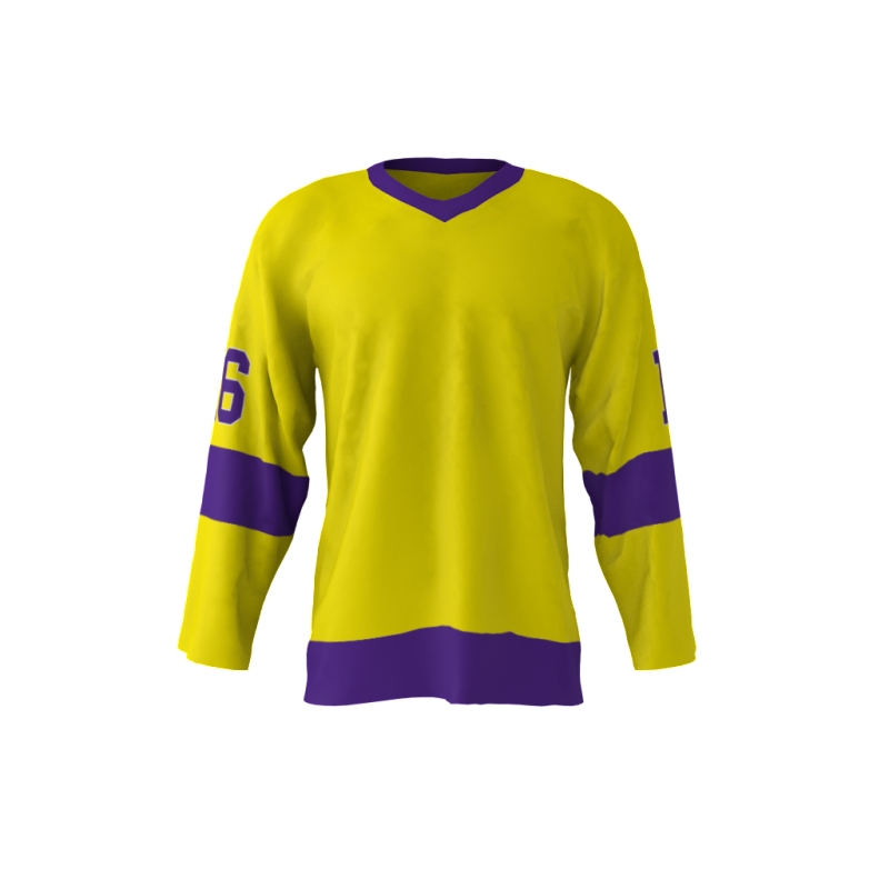 LA 1980 Hockey Jersey Yellow | Sublimation Kings