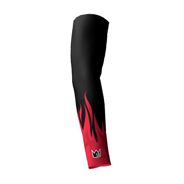 Flames Titanium Baseball Sports Compression Arm Sleeve 