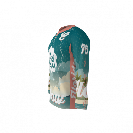 Florida Flow Dark Custom Dye Sublimated Roller Hockey Jersey