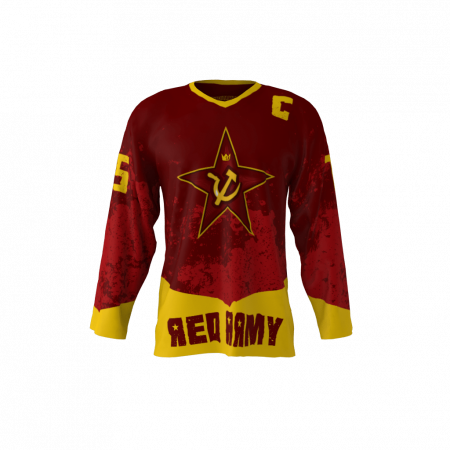 Red Army Custom Dye Sublimated Ice Hockey Jersey