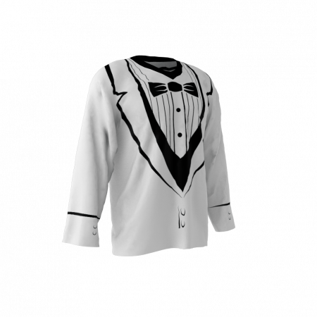 Tuxedo Custom Dye Sublimated Roller Hockey Jersey