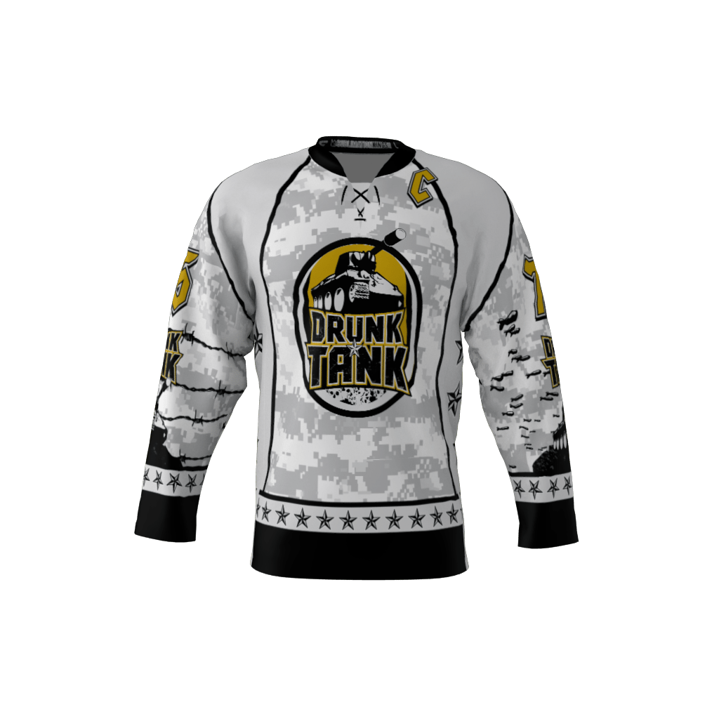 Drunk Tank White Jersey – Sublimation Kings