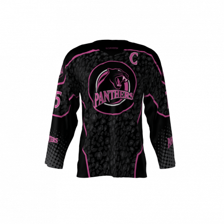 Pink Panthers Hockey Jersey Front