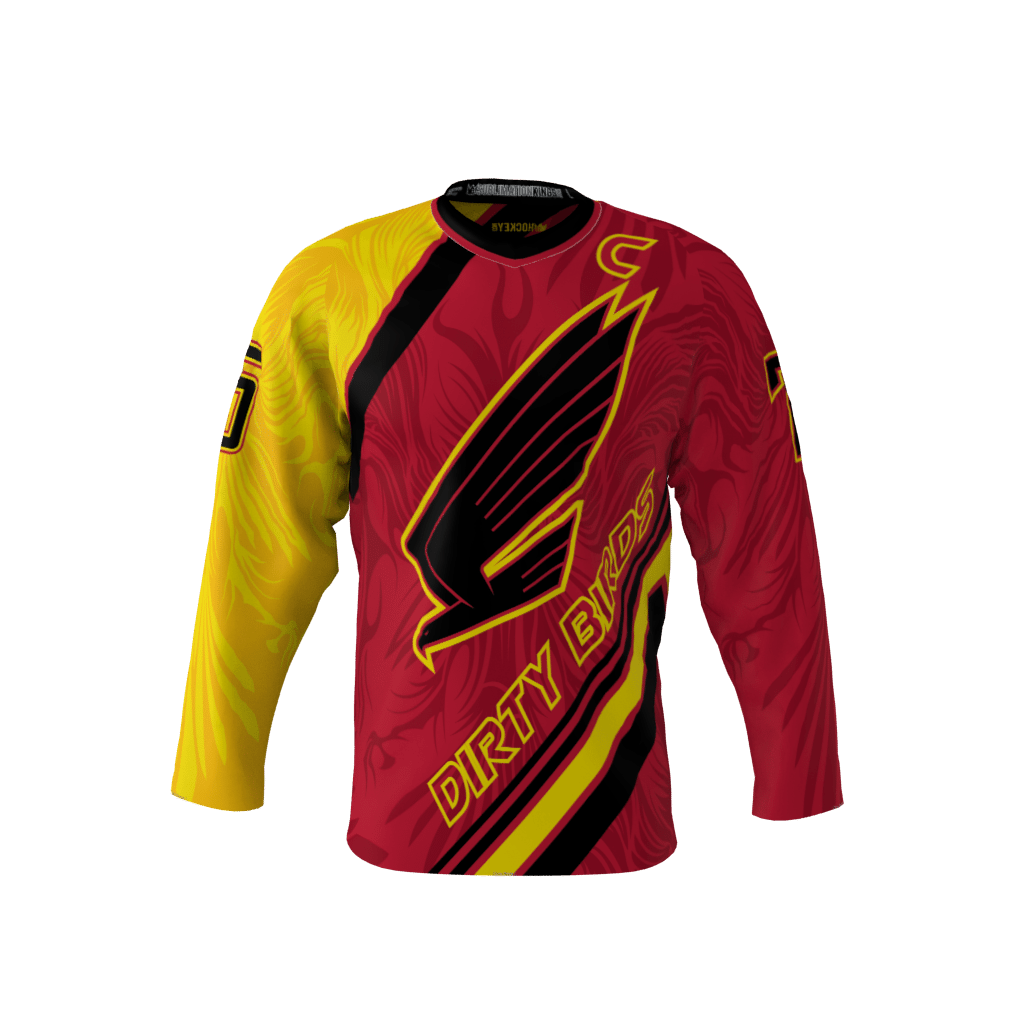 Dirty Birds Custom Dye Sublimated Hockey Jersey | Sublimation Kings