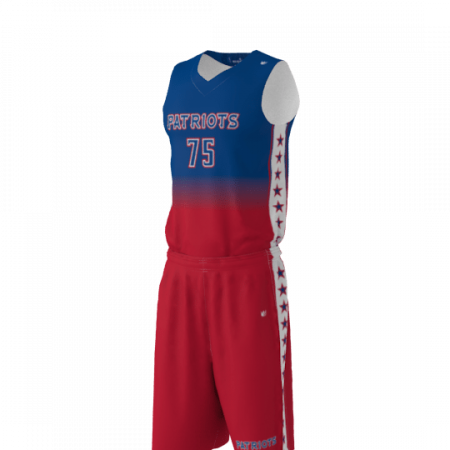 Patriots Custom Dye Sublimated Basketball Uniform