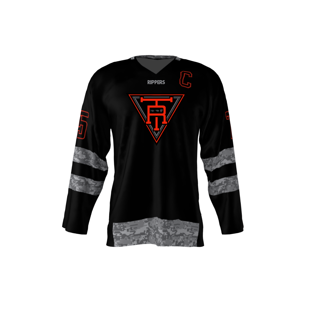 Custom Orange Hockey Jersey Design Sublimation Printing Ice Hockey