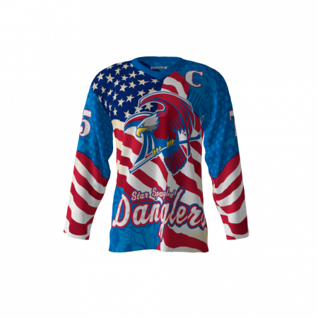 Star Spangled Danglers Hockey Jersey Front
