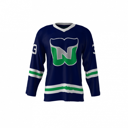 Nhalers Blue Hockey Jersey Front