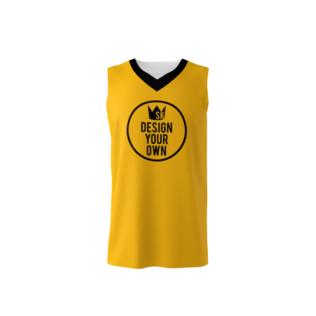 jersey yellow design basketball