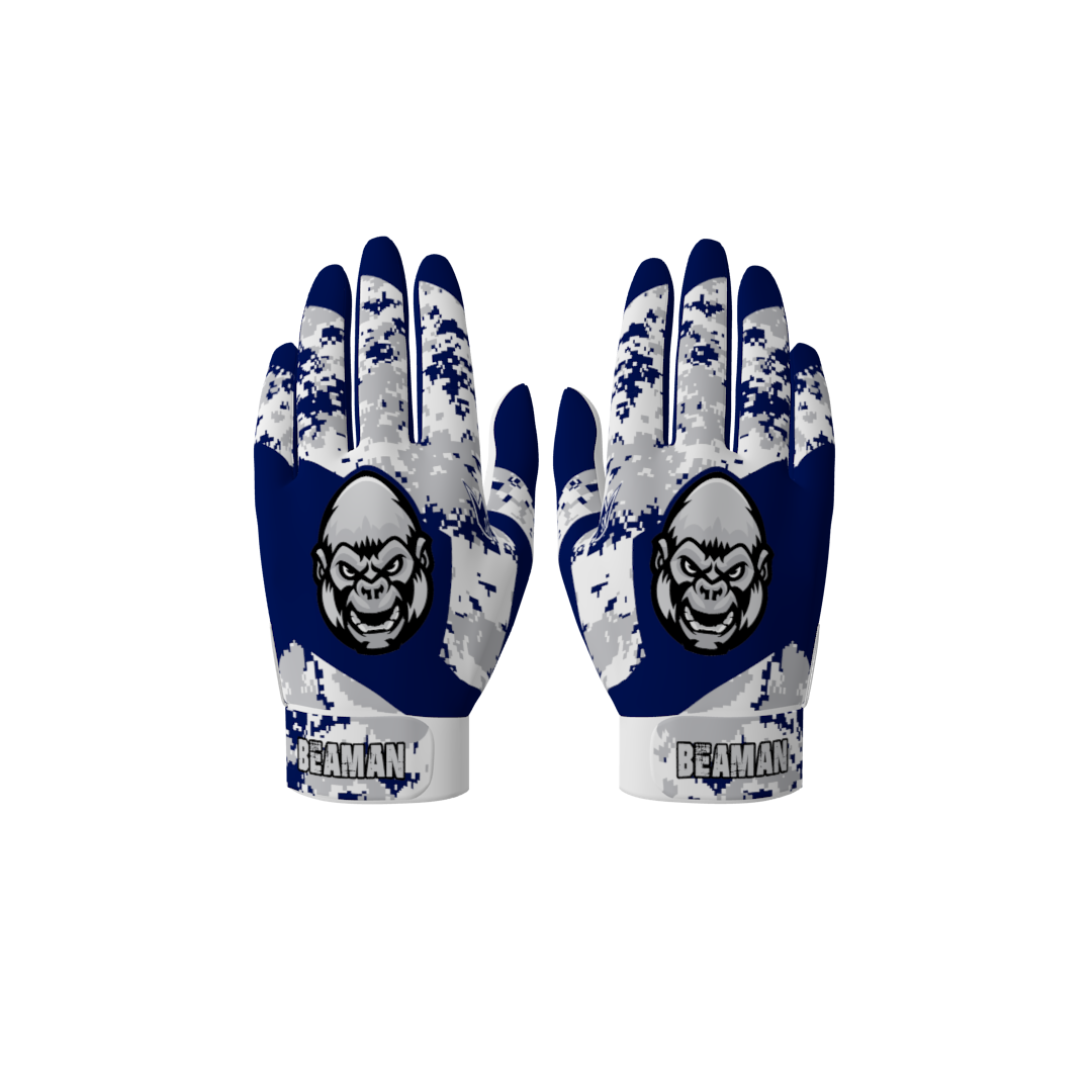 Custom Batting Gloves in a sublimation style personalized with