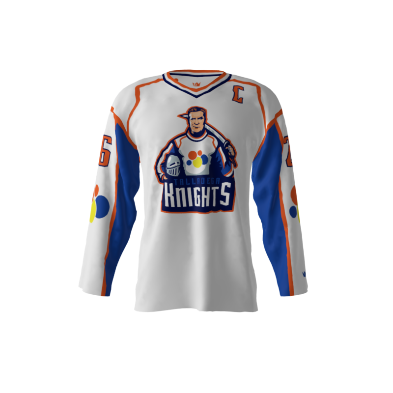 Talladega Knights Custom Dye Sublimated Hockey Jersey | Sublimation Kings