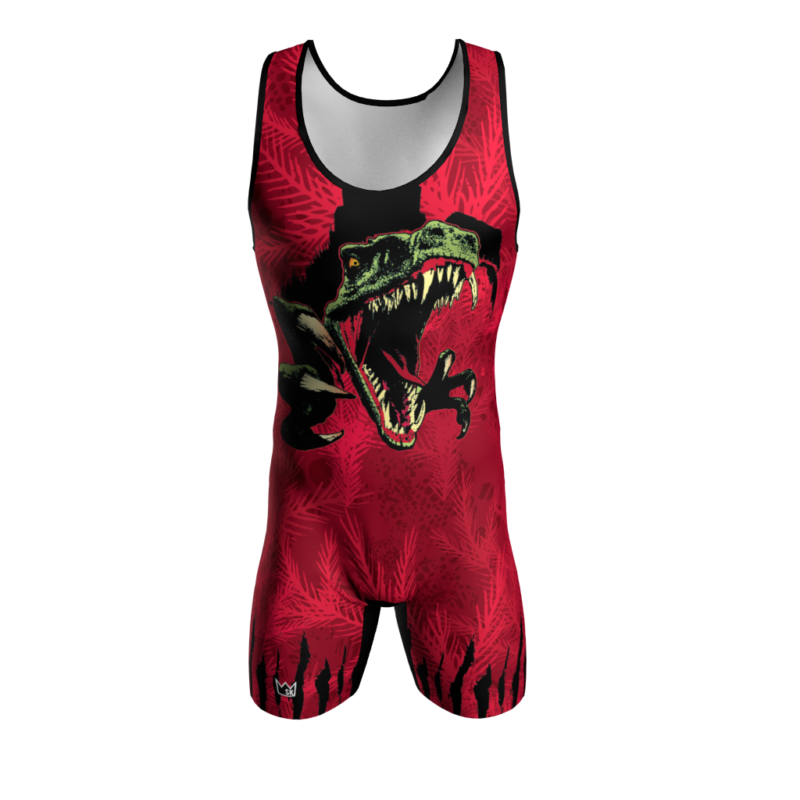 Custom Jurassic Dye Sublimated Wrestling Singlet | Sublimation Kings