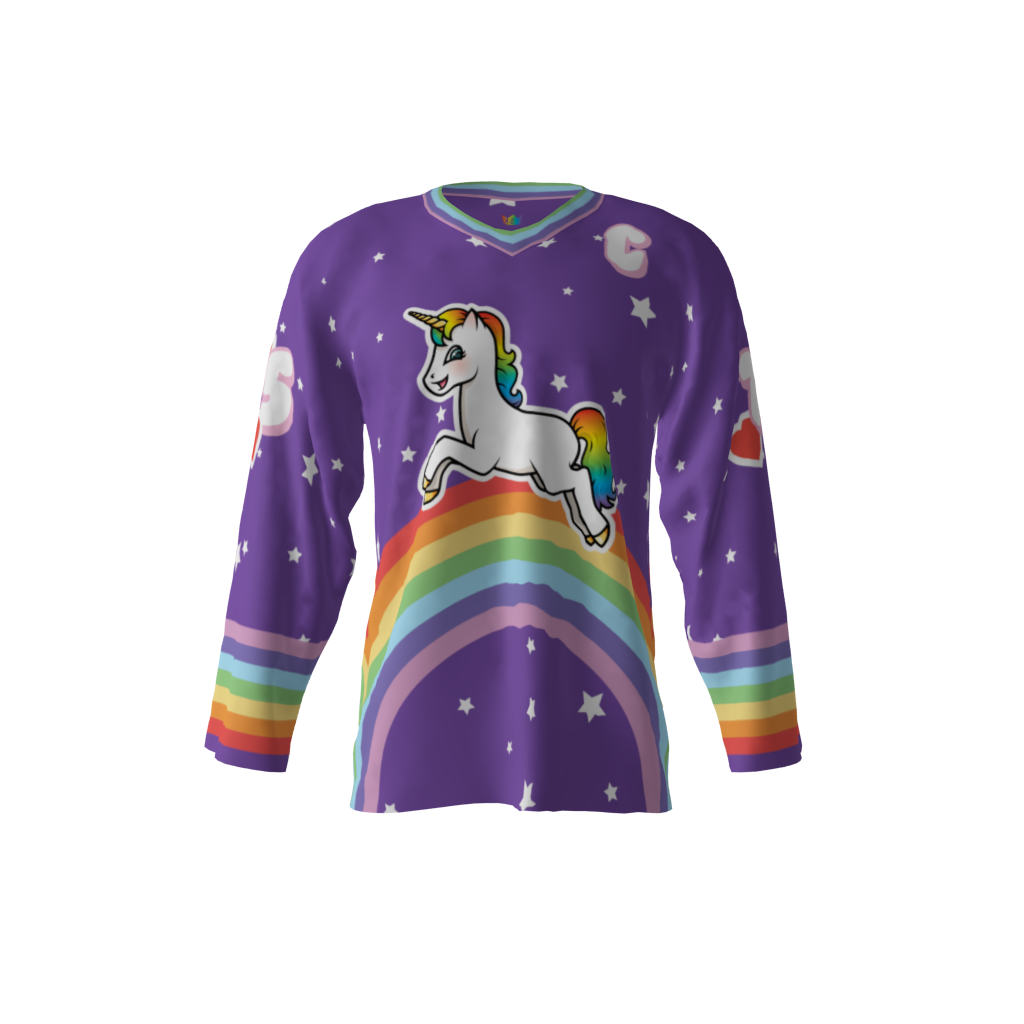 rainbow hockey jersey