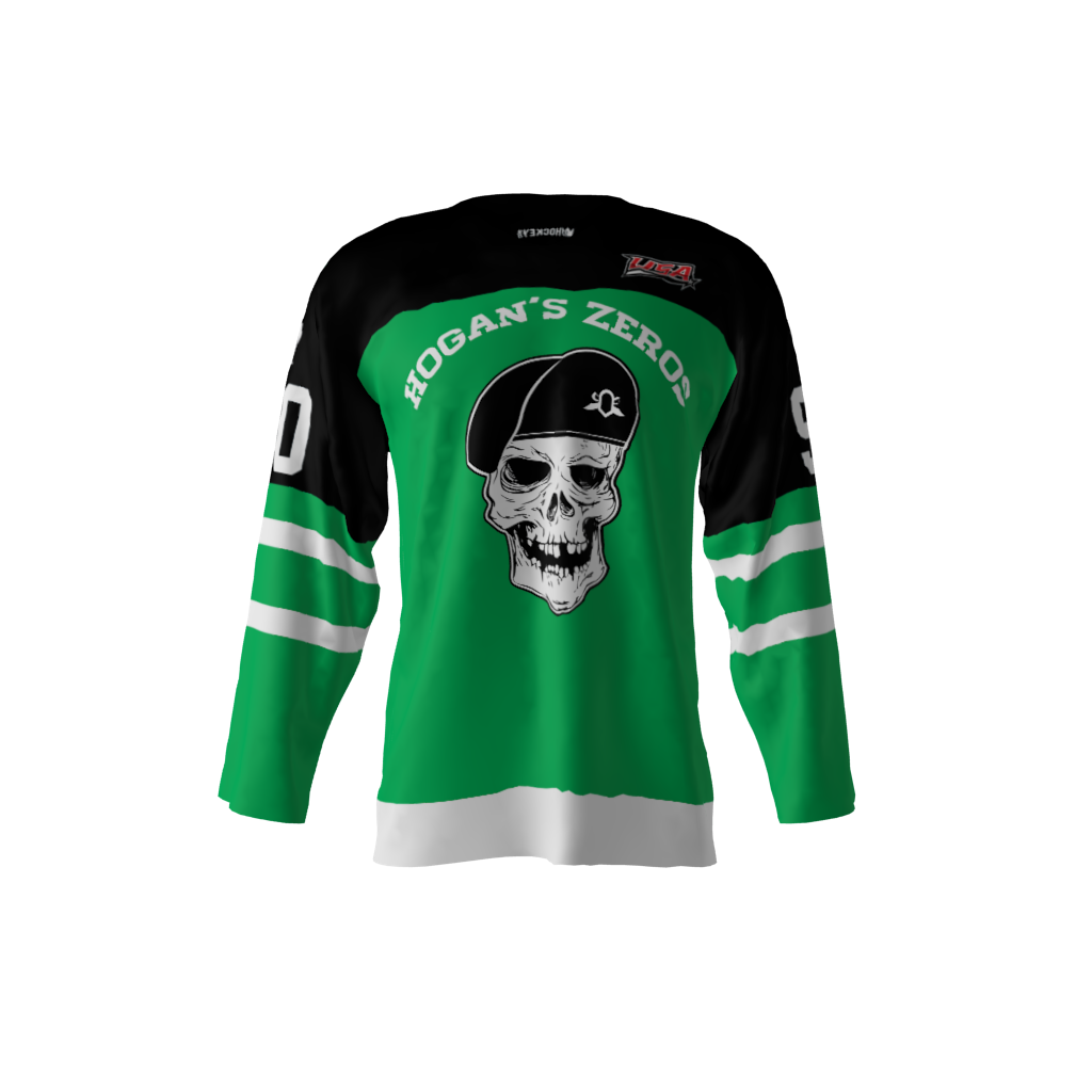 Hogan's Zeros dye sublimated custom hockey jersey. You can customize ...