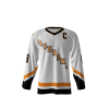 Front view of a custom dye sublimated Jagr Bombs hockey jersey