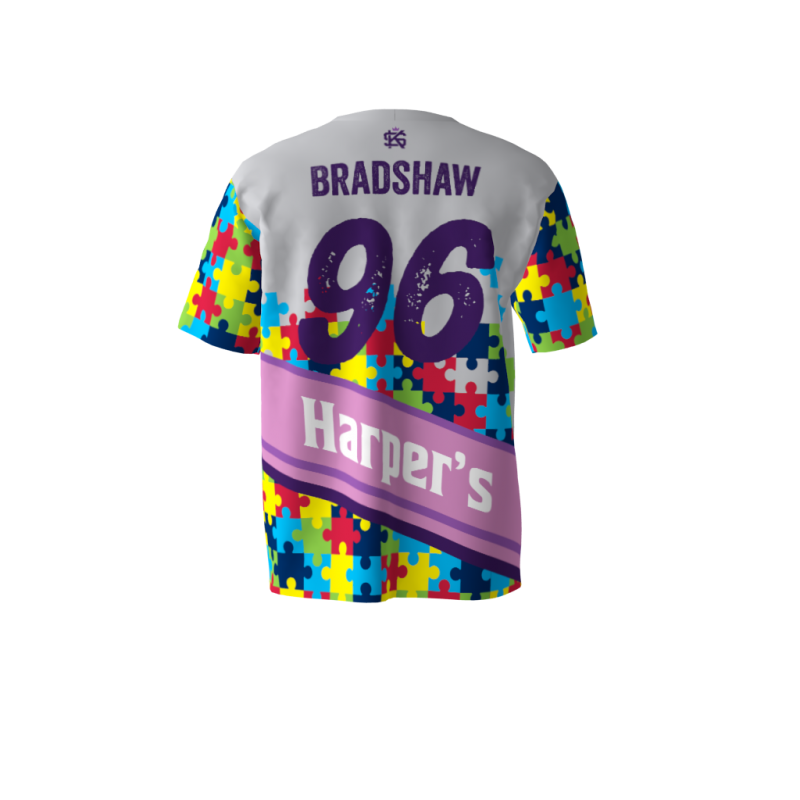 I'd Hit That Autism Softball Jersey Sublimation Kings