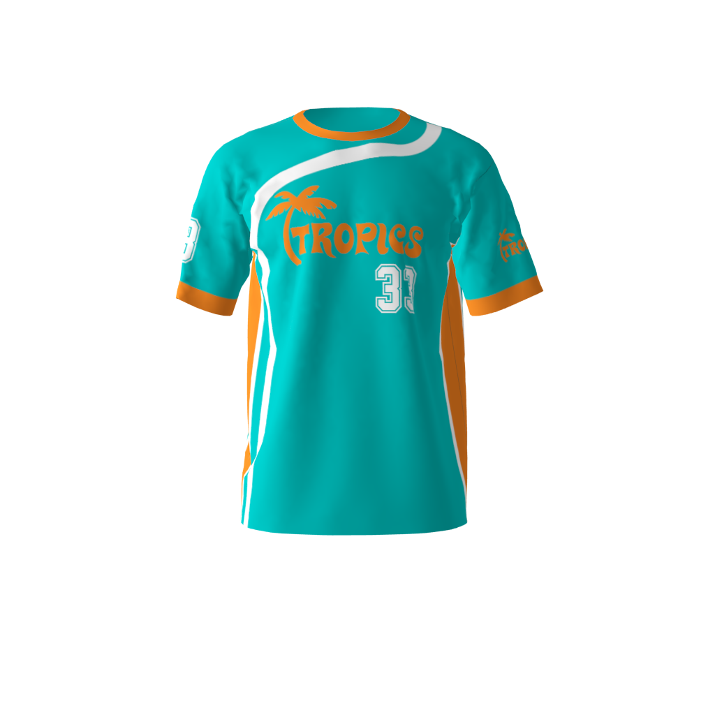 Tropics Orange Softball Jersey