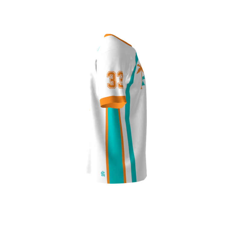 Tropics White Softball Jersey Sublimation Kings