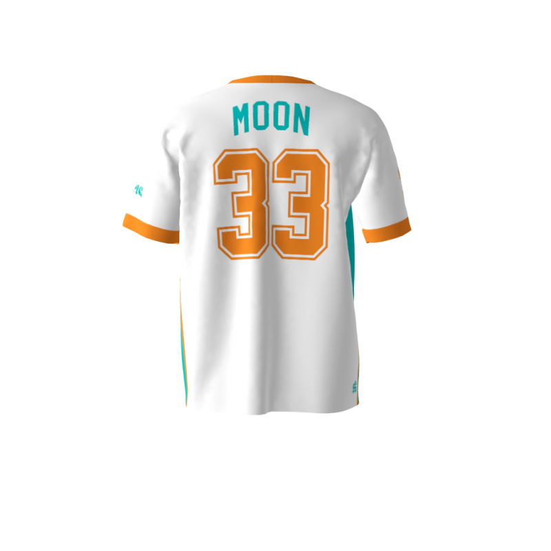 Tropics White Softball Jersey Sublimation Kings