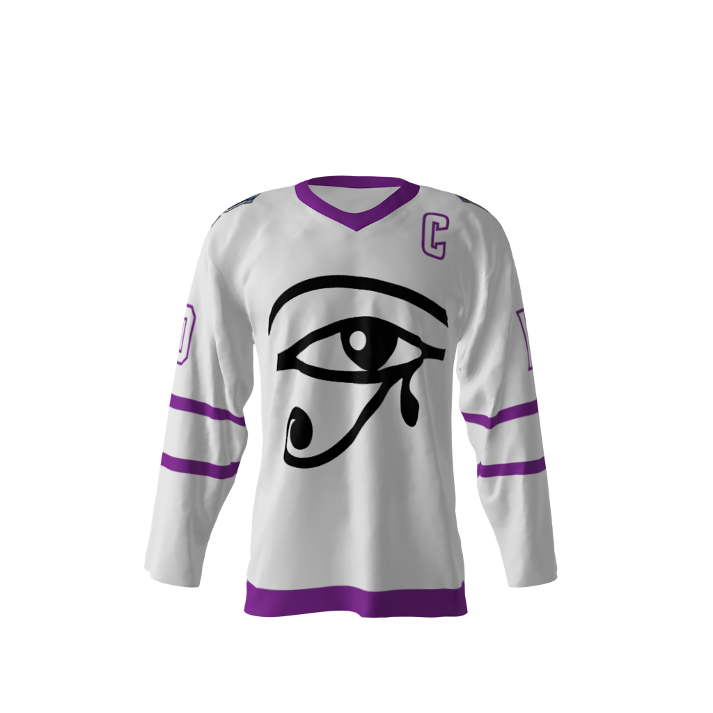 Pharaohs White Hockey Jersey