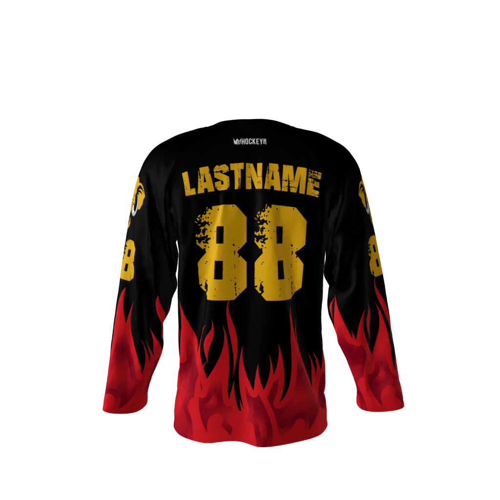 Mastodon White Flames Hockey Jersey