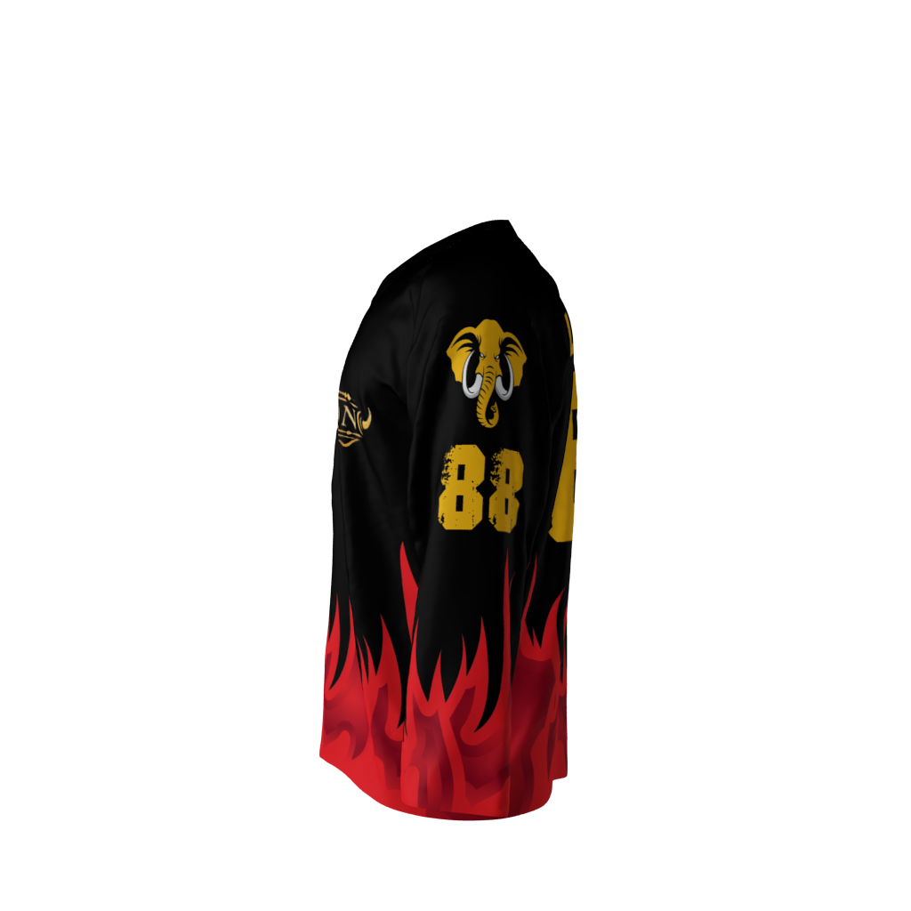Mastodon Black Flames Hockey Jersey - Image 2