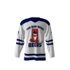 Bad News Beers White Hockey Jersey
