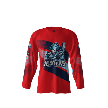 Jesters Red Hockey Jersey Front