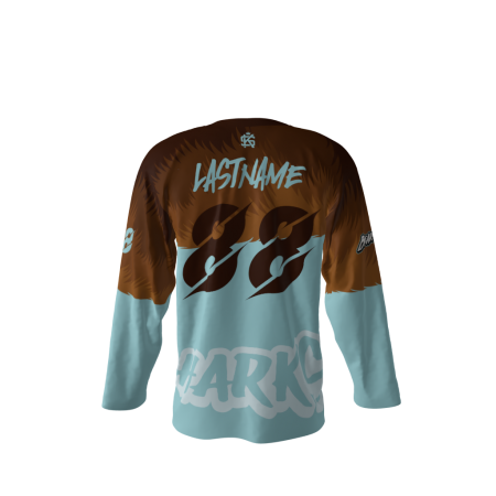 Bearsharks Hockey Jersey Back
