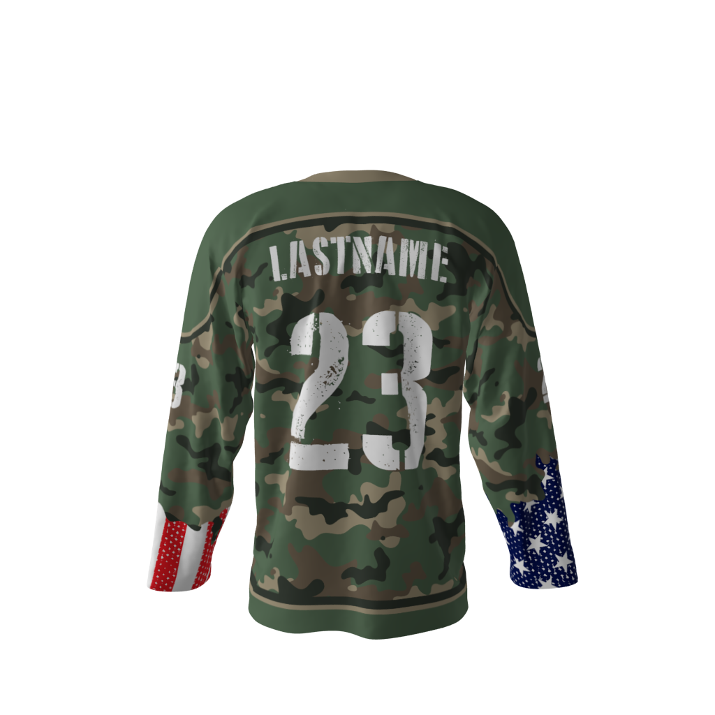 Crossfire Camo Hockey Jersey - Image 3