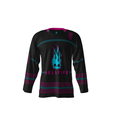 Hellfire Black Hockey Jersey Front
