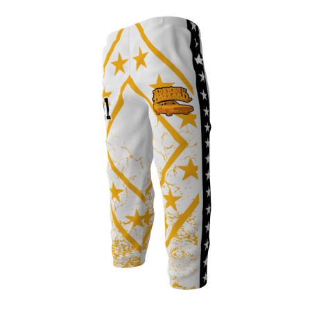 Dekes Of Hazard White Inline Hockey Pants