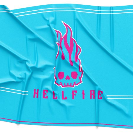 Hellfire Blue Logo Rendering