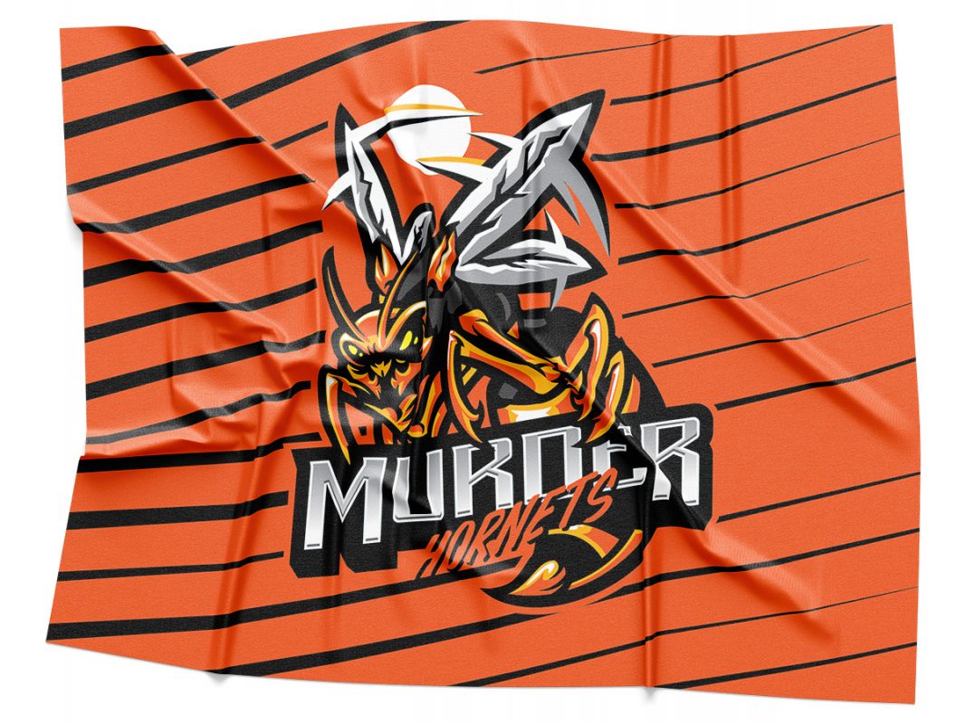 Murder Hornets Orange Logo Rendering